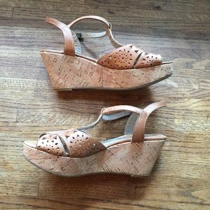 SALE cognac wedges